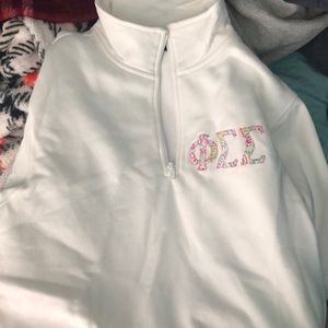 phi sigma sigma quarter zip, once always